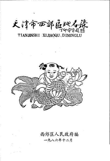 《天津市西郊区地名录》.pdf电子版_天津市志预览图1