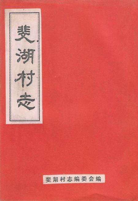 《《斐湖村志》》.pdf电子版_浙江省志缩略图