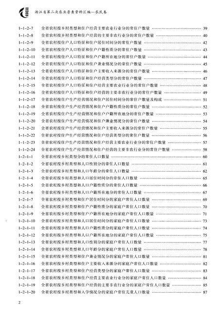 《浙江省第二次农业普查资料汇编(农民卷)》.pdf电子版_浙江省志预览图3