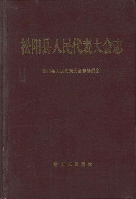 《松阳县人民代表大会志》.pdf电子版_浙江省志缩略图