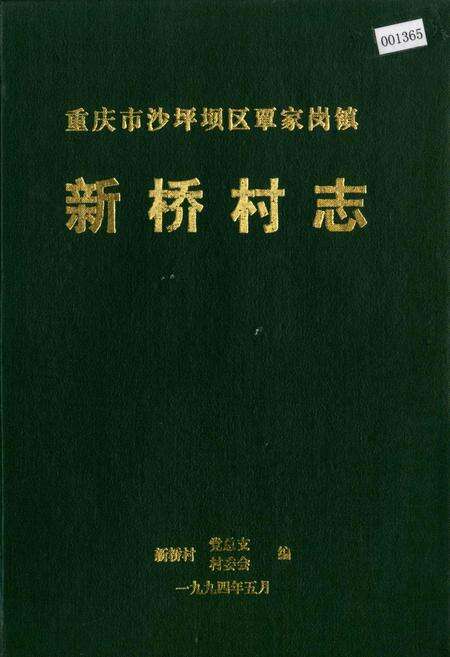 《新桥村志》.pdf电子版_重庆市志缩略图