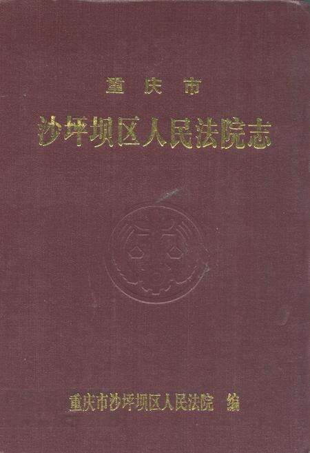 《重庆市沙坪坝区人民法院志》.pdf电子版_重庆市志缩略图