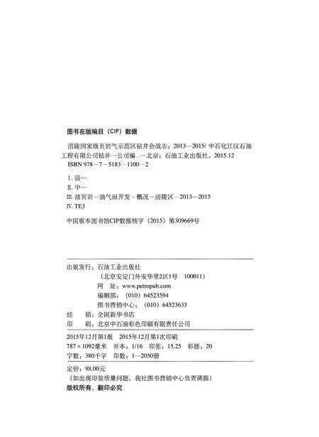 《洁陵国家级页岩气示范区钻井会战志》.pdf电子版_重庆市志预览图3
