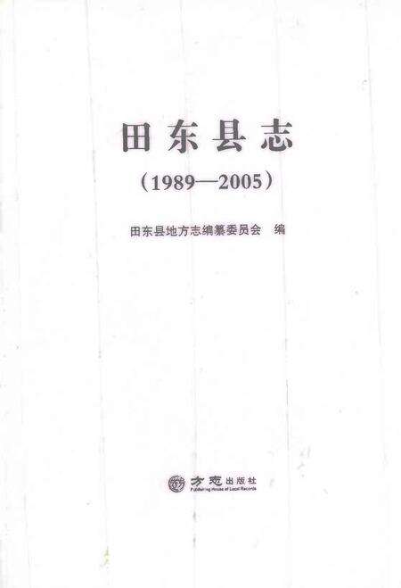 《田东县志（1989-2005）》.pdf电子版_广西壮族自治区志缩略图