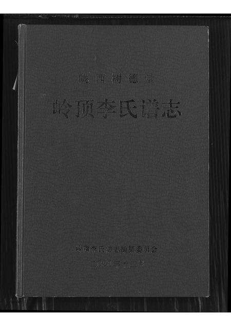 福建李氏族谱-陇西树德堂岭顶李氏谱志.pdf电子版缩略图