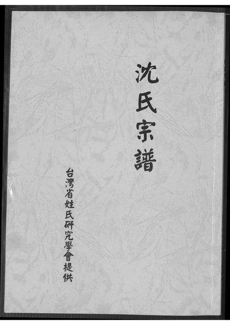 福建沈氏族谱-沈氏宗谱.pdf电子版缩略图