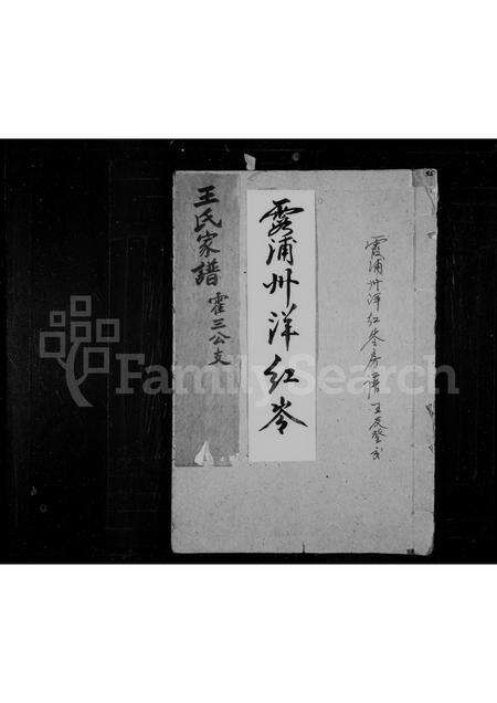 福建王氏族谱-王氏家谱 _ 霍三公支.pdf电子版缩略图