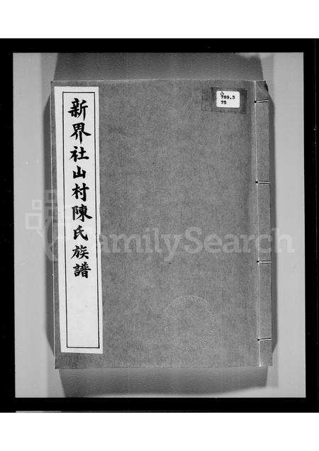 广东陈氏族谱-新界社山村陈氏族谱.pdf电子版缩略图