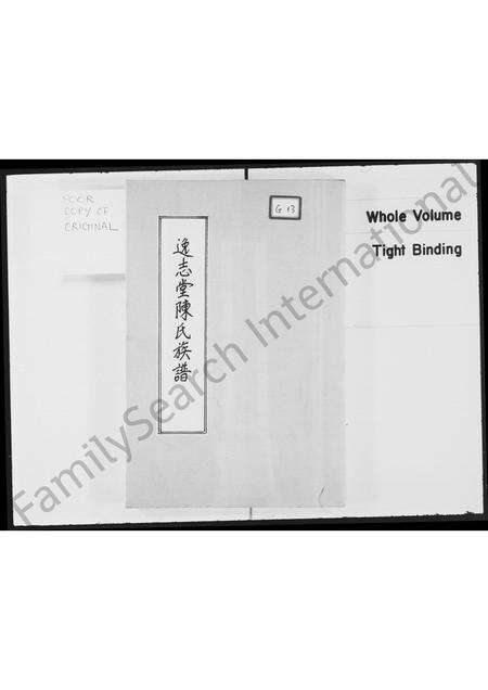 广东陈氏族谱-逸志堂陈氏族谱.pdf电子版缩略图