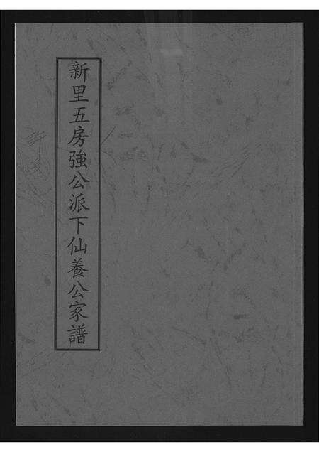 福建许氏族谱-[许氏]新里五房强公派下仙养公家谱.pdf电子版缩略图
