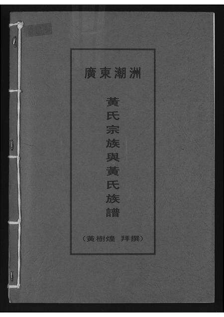 广东黄氏族谱-广东潮州黄氏宗族与黄氏宗谱.pdf电子版缩略图