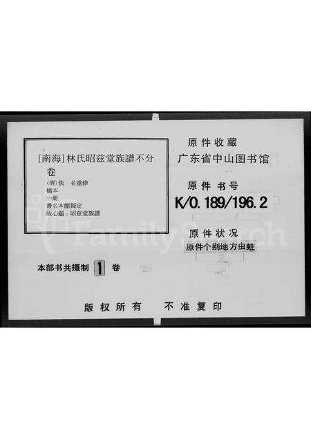 广东林氏族谱-[林氏]昭兹堂族谱.pdf电子版缩略图