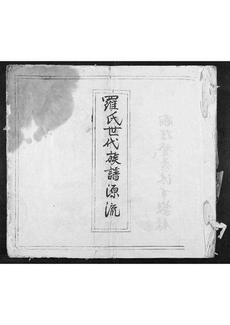 广东罗氏族谱-罗氏世代族谱源流[不分卷].pdf电子版缩略图