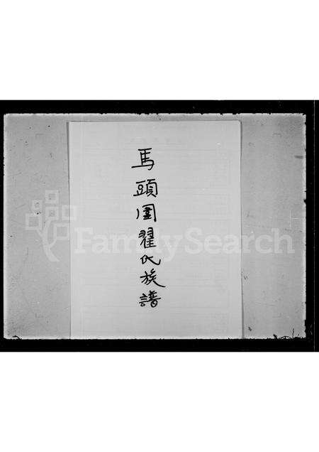 广东瞿氏族谱-马头围瞿氏族谱.pdf电子版缩略图