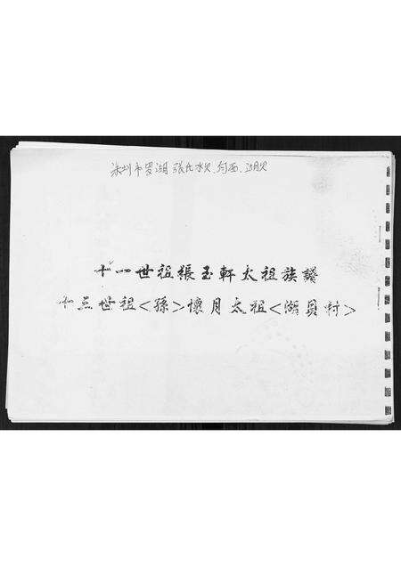 广东张氏族谱-十一世祖张玉轩太祖族谱.pdf电子版缩略图