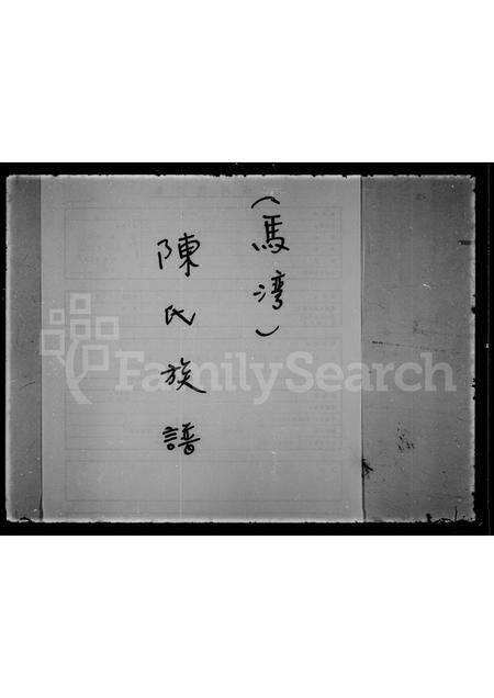 广东陈氏族谱-陈氏族谱 _ 马湾.pdf电子版缩略图