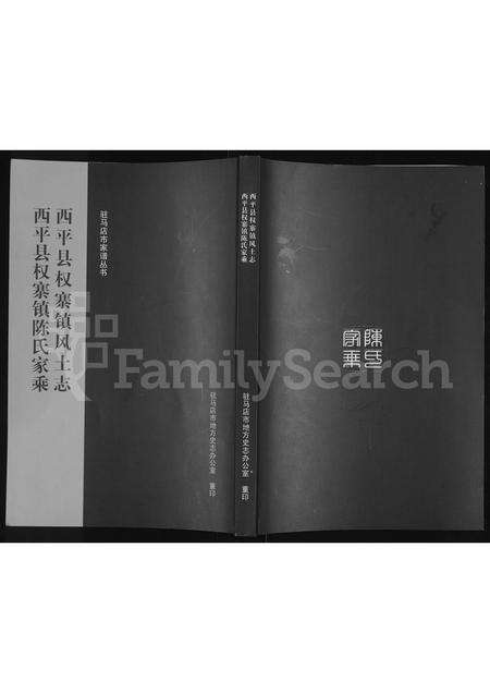 河南陈氏族谱-西平县权寨镇风土志,西平县权寨镇陈氏家乘.pdf电子版缩略图