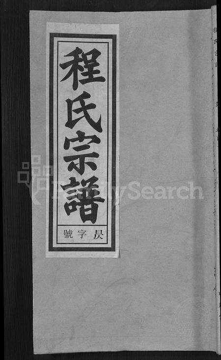 安徽程氏族谱-程氏宗谱 [20卷,首末各2卷].pdf电子版缩略图