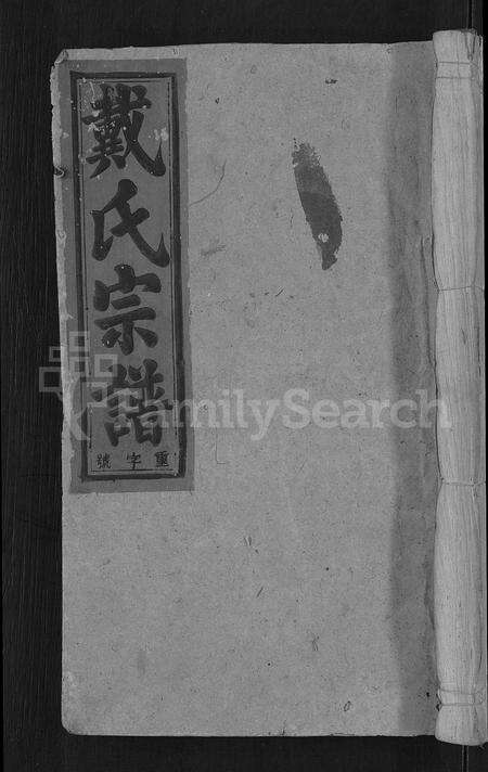 安徽戴氏族谱-戴氏宗谱 [18卷,首末各1卷].pdf电子版缩略图