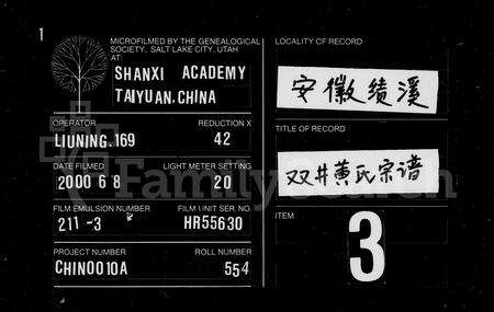 安徽黄氏族谱-双井黄氏宗谱 [24卷].pdf电子版缩略图