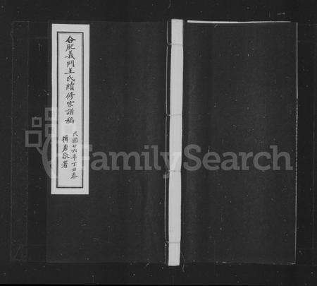 安徽王氏族谱-合肥义门王氏续修家谱 [1卷].pdf电子版缩略图