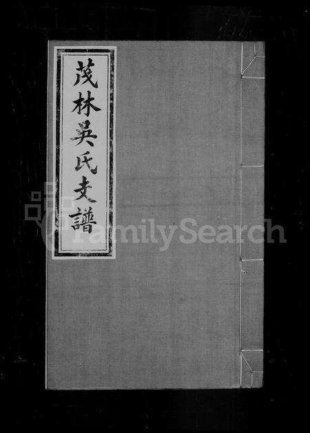 安徽吴氏族谱-茂林吴氏支谱.pdf电子版缩略图