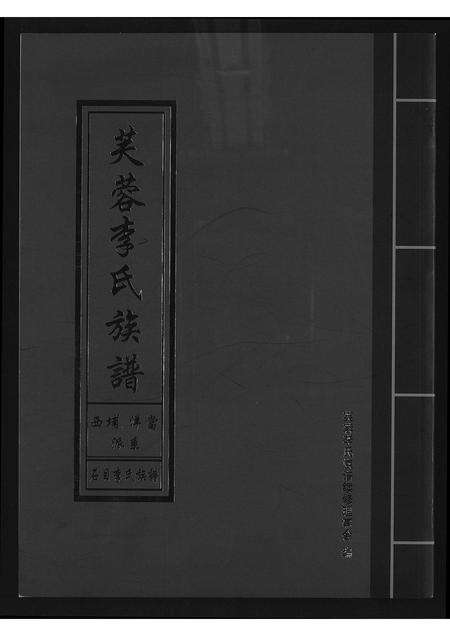 福建李氏族谱-芙蓉李氏族谱西埔洋当派系石目李氏族谱.pdf电子版缩略图