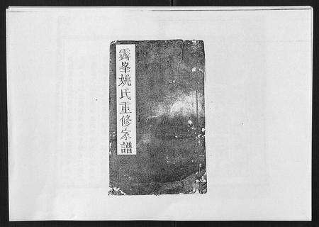 江西姚氏族谱-霁峰姚氏宗谱[不分卷].pdf电子版缩略图