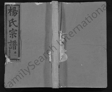 江西杨氏族谱-杨氏宗谱 [14卷,首1卷].pdf电子版缩略图