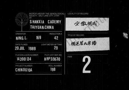 安徽叶氏族谱-叶氏宗谱 _ [10卷].pdf电子版预览图