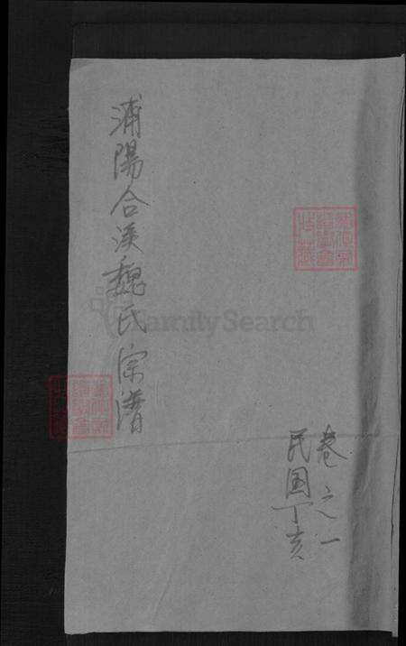 浙江省金华市浦江县魏氏族谱-浦阳合溪魏氏宗谱.pdf电子版缩略图