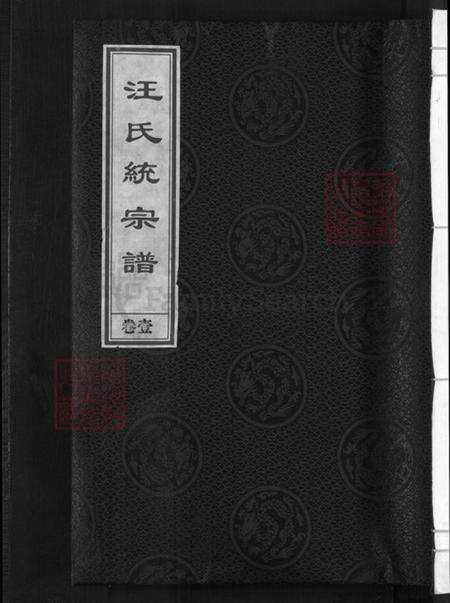 浙江省金华市汪氏敦本堂族谱-汪氏统宗谱.pdf电子版缩略图