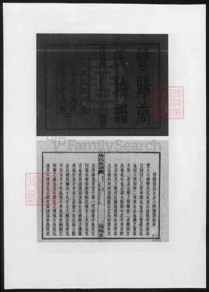 湖南省长沙市浏阳市浏阳唐氏族谱-晋阳唐氏族谱.pdf电子版缩略图