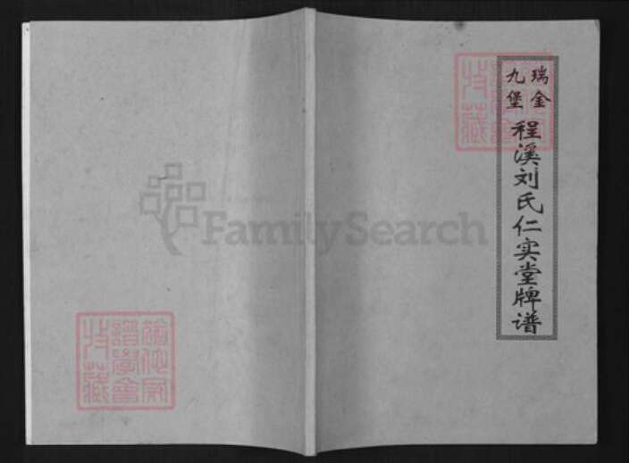 江西省赣州市瑞金市刘氏族谱-瑞金九堡程溪刘氏仁实堂牌谱(漳州).pdf电子版缩略图