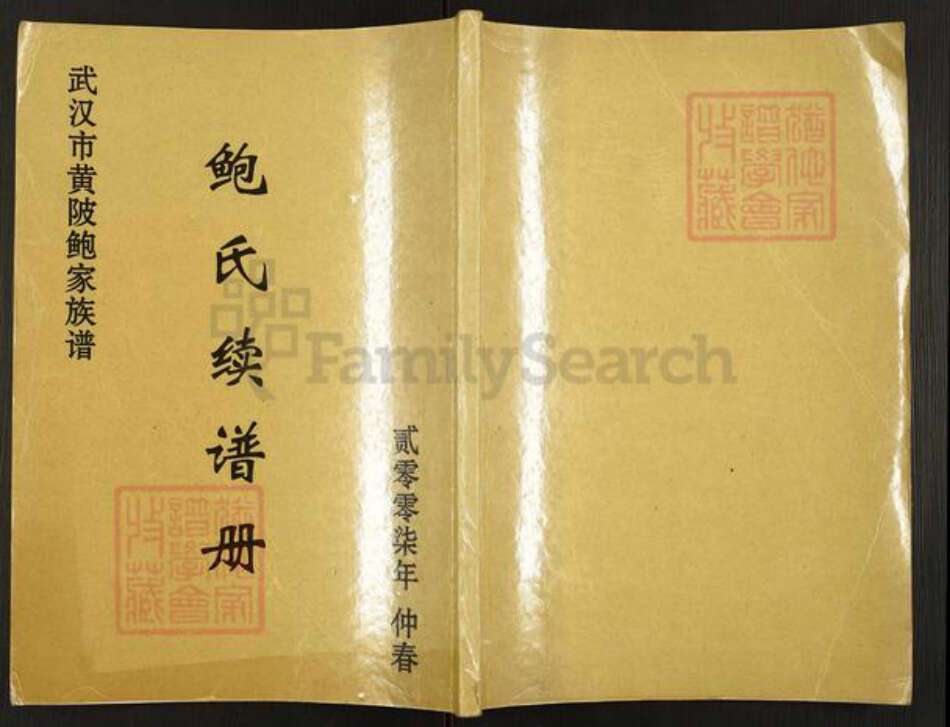 湖北省武汉市黄陂区鲍氏族谱-鲍氏续谱册.pdf电子版缩略图