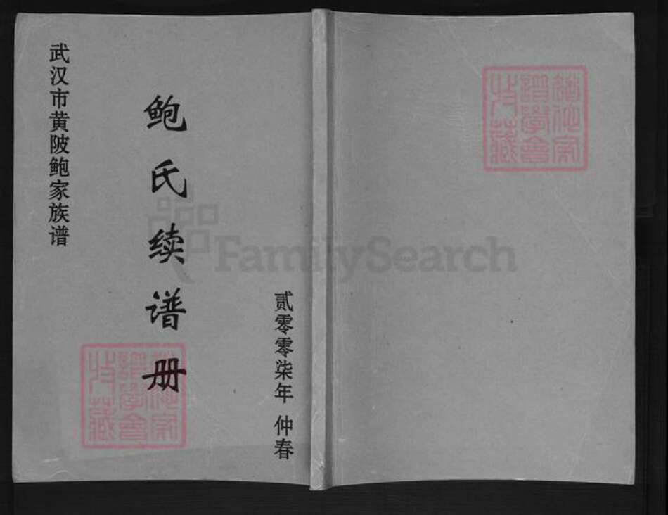 湖北省武汉市黄陂区长轩岭街道鲍氏族谱-鲍氏续谱册.pdf电子版缩略图