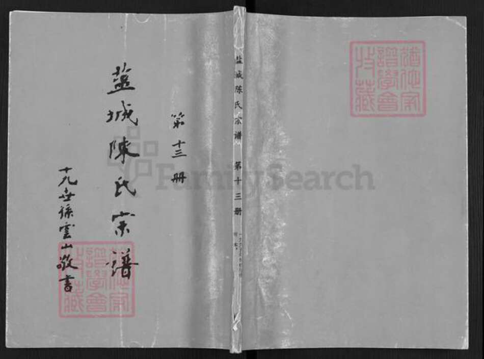 江苏省盐城市亭湖区陈氏颍川堂族谱-盐城陈氏宗谱.pdf电子版缩略图