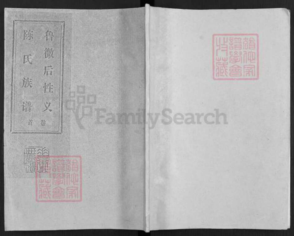 山东省济宁市微山县韩庄镇陈氏颖川堂族谱-陈氏族谱.pdf电子版缩略图