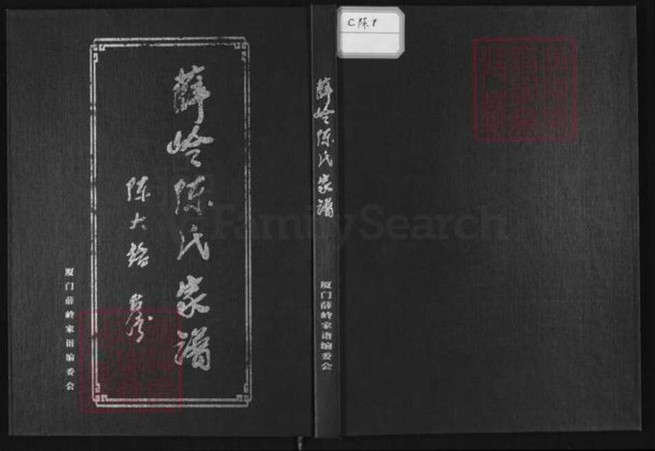 福建省厦门市同安区西柯镇陈氏思翰堂族谱-薛岭陈氏家谱.pdf电子版缩略图