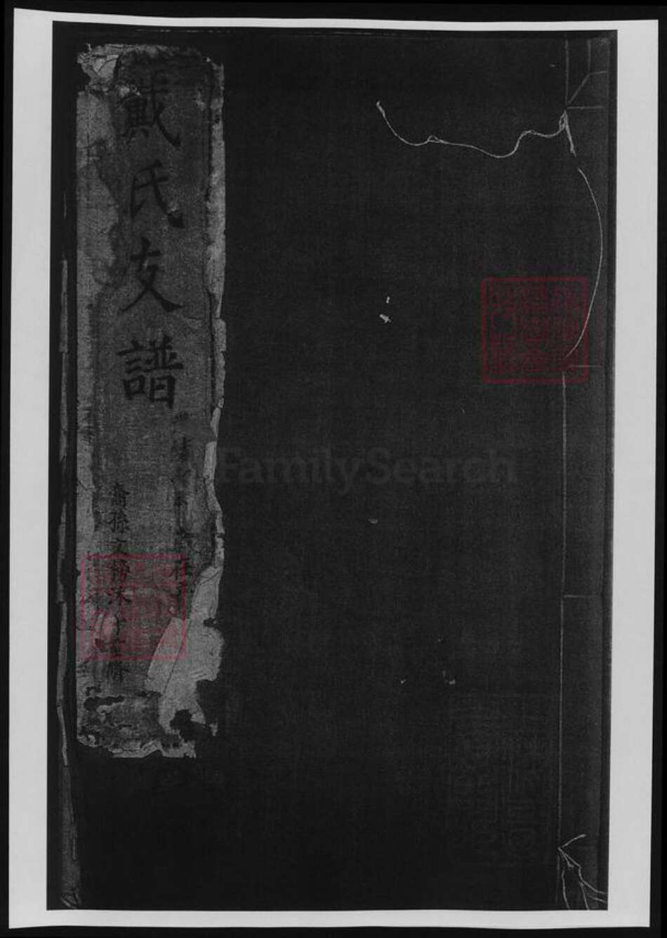 安徽省宣城市绩溪县戴氏族谱-戴氏支谱.pdf电子版缩略图