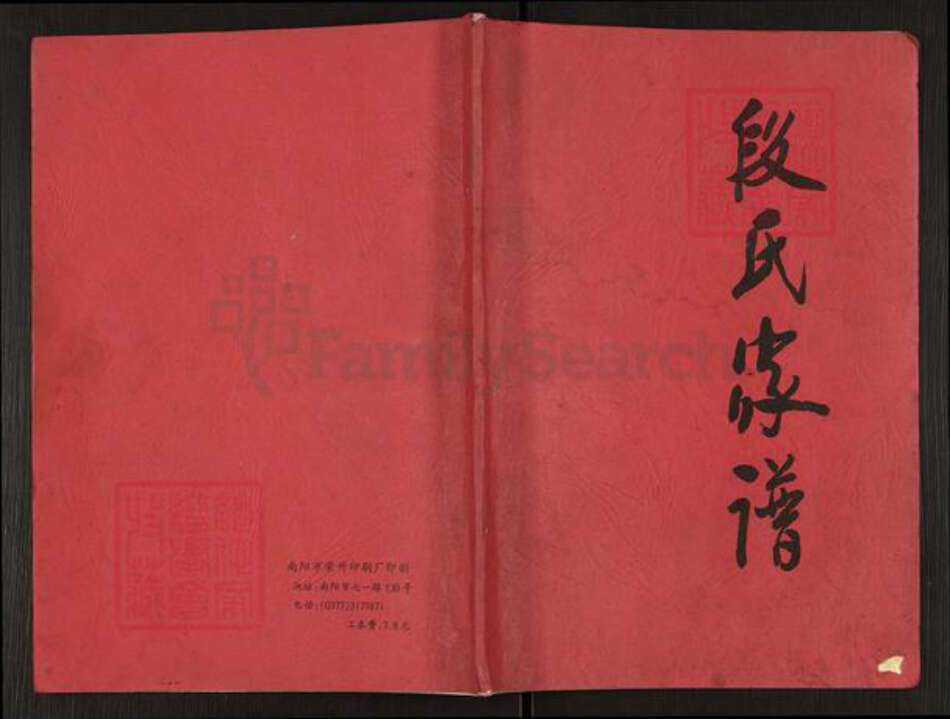 河南省南阳市卧龙区英庄镇段氏族谱-段氏家谱.pdf电子版缩略图