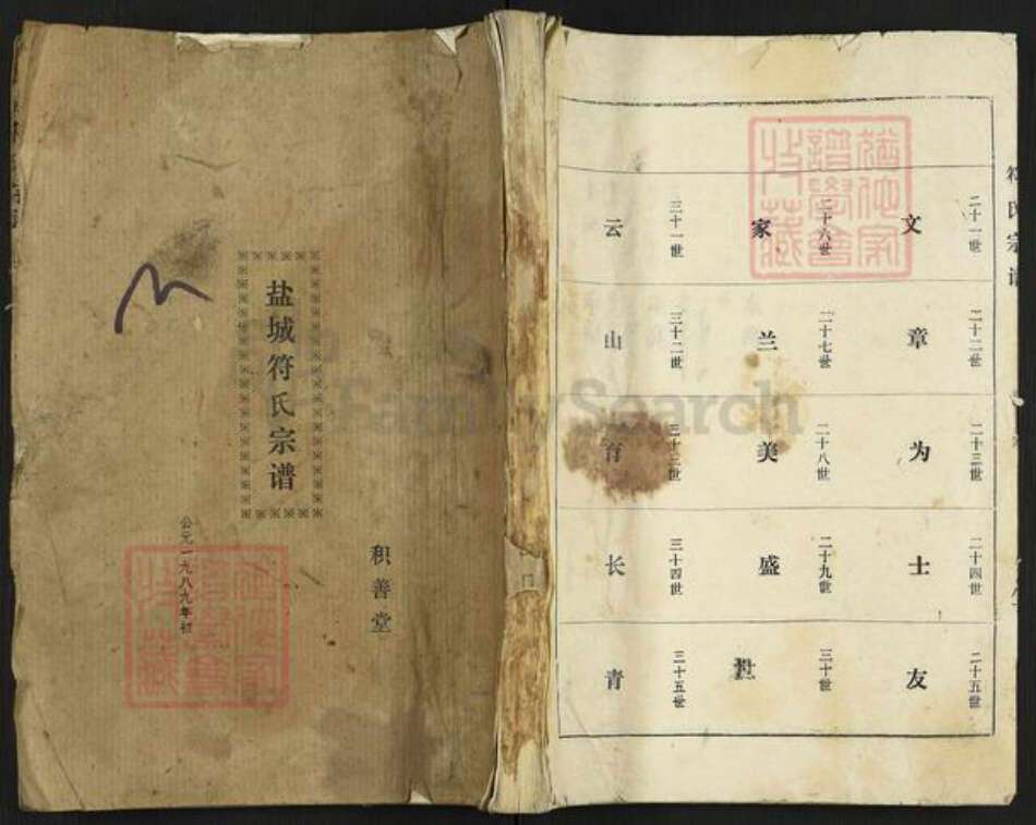 江苏省盐城市盐都区龙冈镇符氏积善堂族谱-盐城符氏宗谱.pdf电子版缩略图