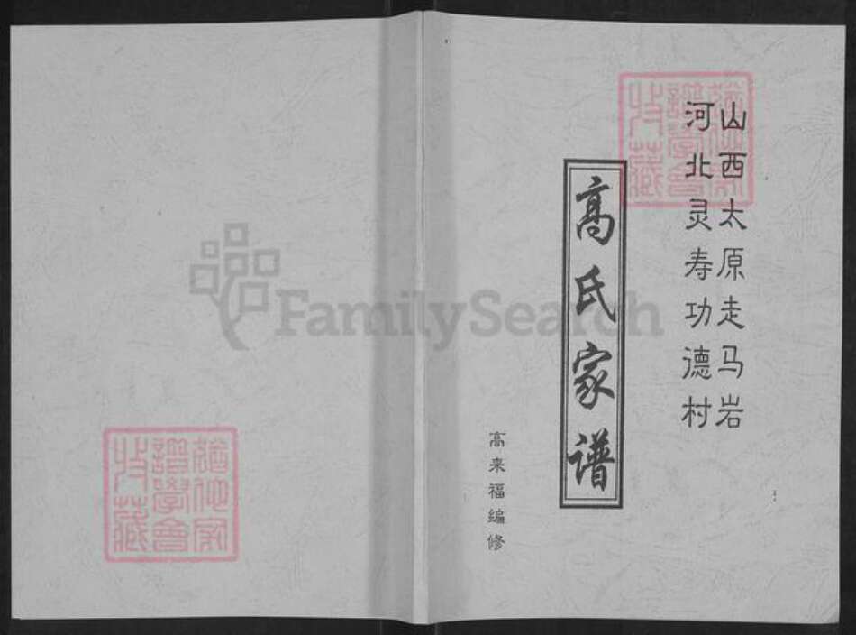 山西省太原市杏花岭区小返乡高氏族谱-高氏家谱.pdf电子版缩略图
