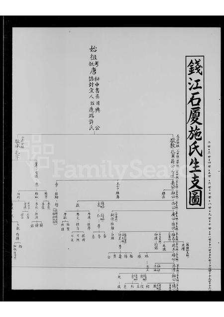福建施氏族谱-钱江石厦施氏生支图.pdf电子版缩略图