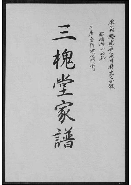 福建王氏族谱-[王氏]三槐堂家谱.pdf电子版缩略图