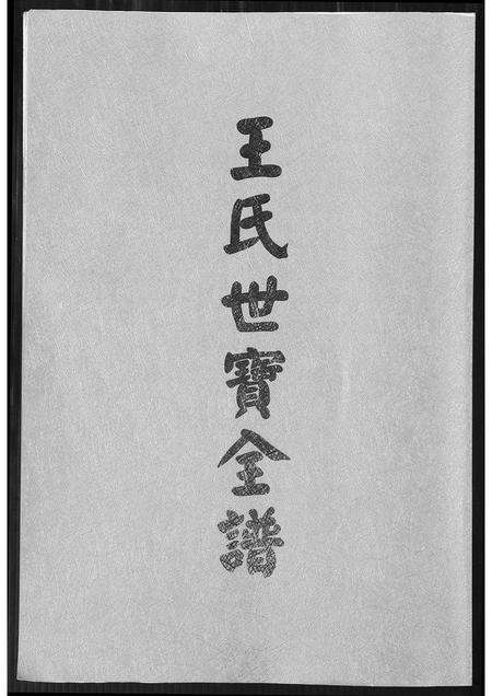 福建王氏族谱-王氏世宝全谱.pdf电子版缩略图