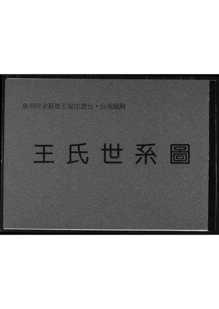 福建王氏族谱-王氏世系图.pdf电子版缩略图