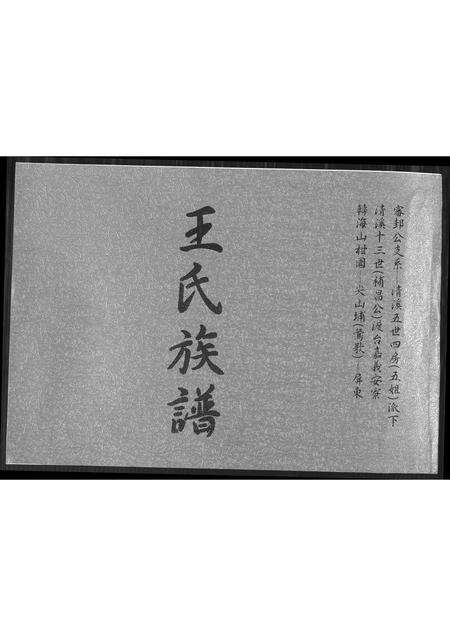 福建王氏族谱-王氏族谱.pdf电子版缩略图