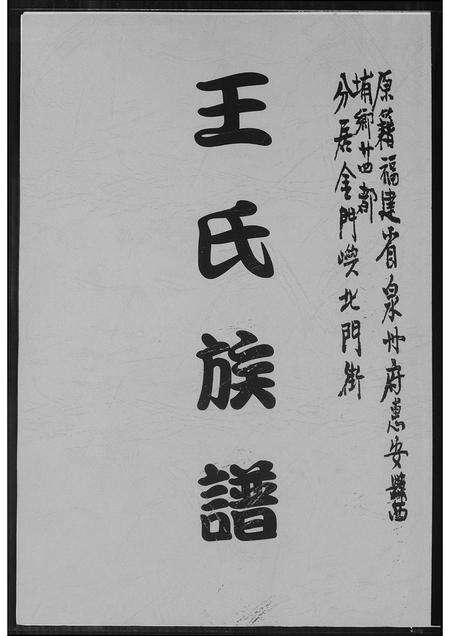 福建王氏族谱-王氏族谱.pdf电子版缩略图