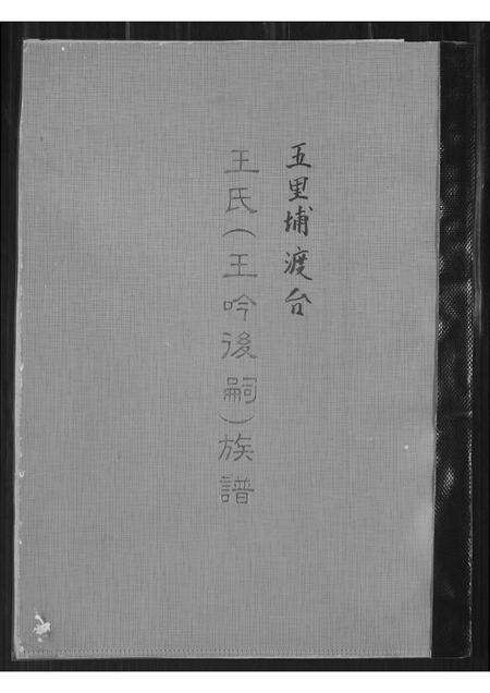 福建王氏族谱-王氏族谱. 王吟后嗣.pdf电子版缩略图